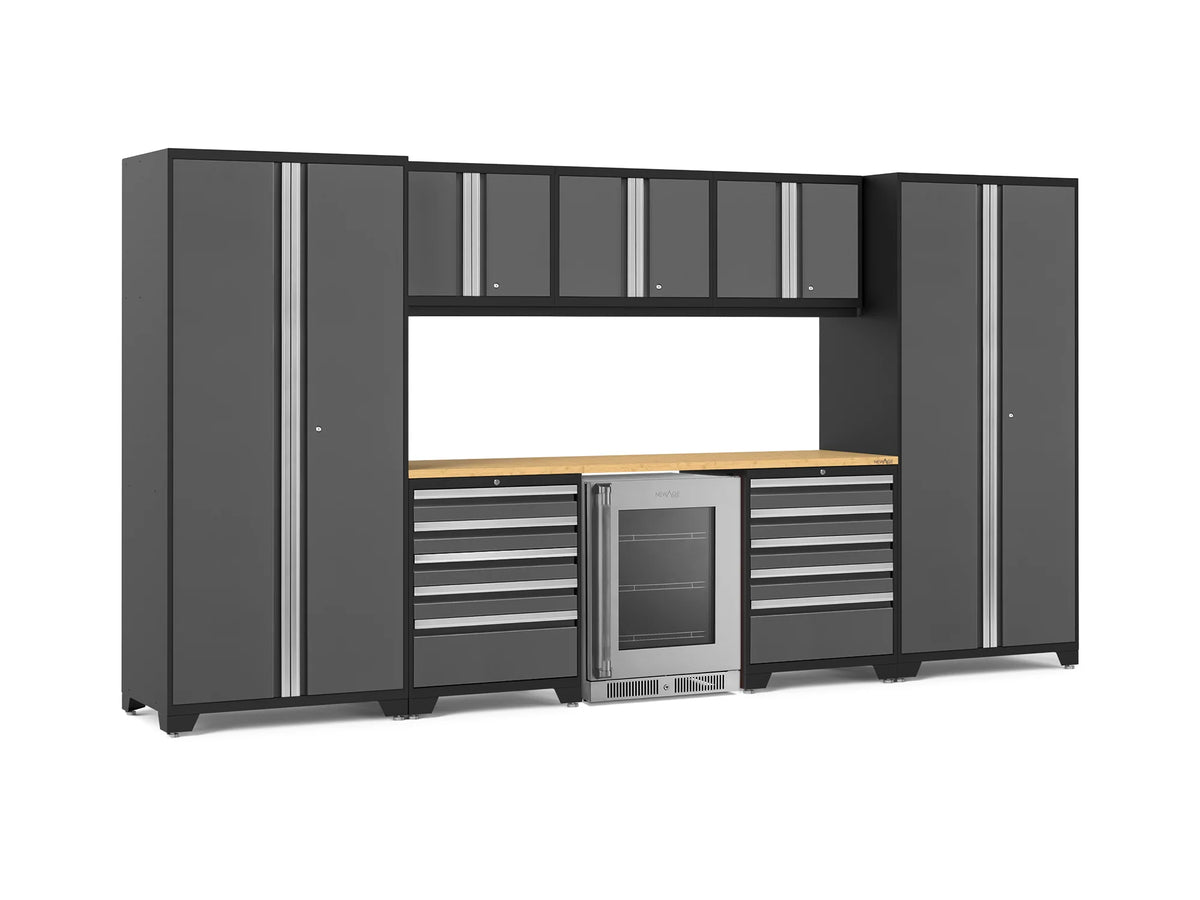 Pro Series 9PC Garage Cabinetry Set · 18-Gauge Steel · Fully-Welded · 156" W X 24" D X 84.75" H