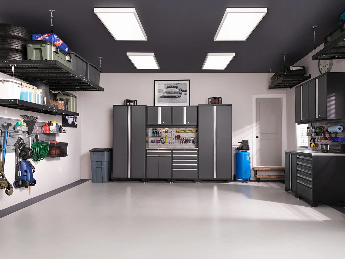 Pro Series 12PC Garage Cabinetry Set · 18-Gauge Steel · Fully-Welded · 220" W X 24" D X 84.75" H