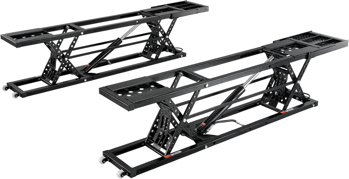 Portable Car Lift - 7,000 LBS Capacity, 26.8" Max. Height, Heavy-Duty Carbon Steel Truck Lift with 120V Power Unit