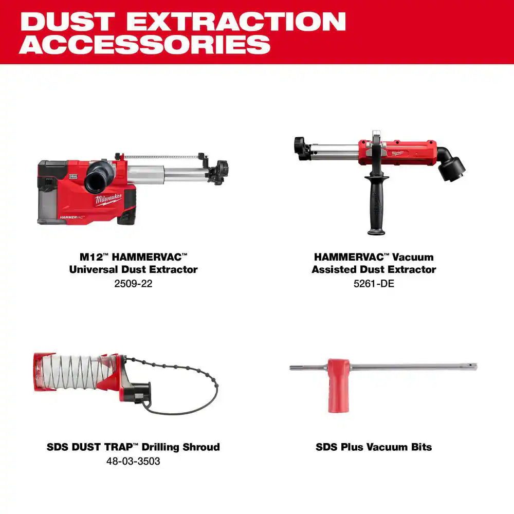 M18 18V Lithium-Ion Brushless Cordless 1 In. Sds-Plus D-Handle Rotary Hammer (Tool-Only) with Carbide Bit Set (8-Piece)
