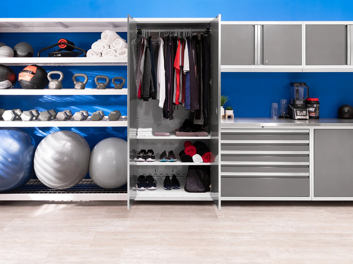 Pro Series 9PC Garage Cabinetry Set · 18-Gauge Steel · Fully-Welded · 156" W X 24" D X 84.75" H