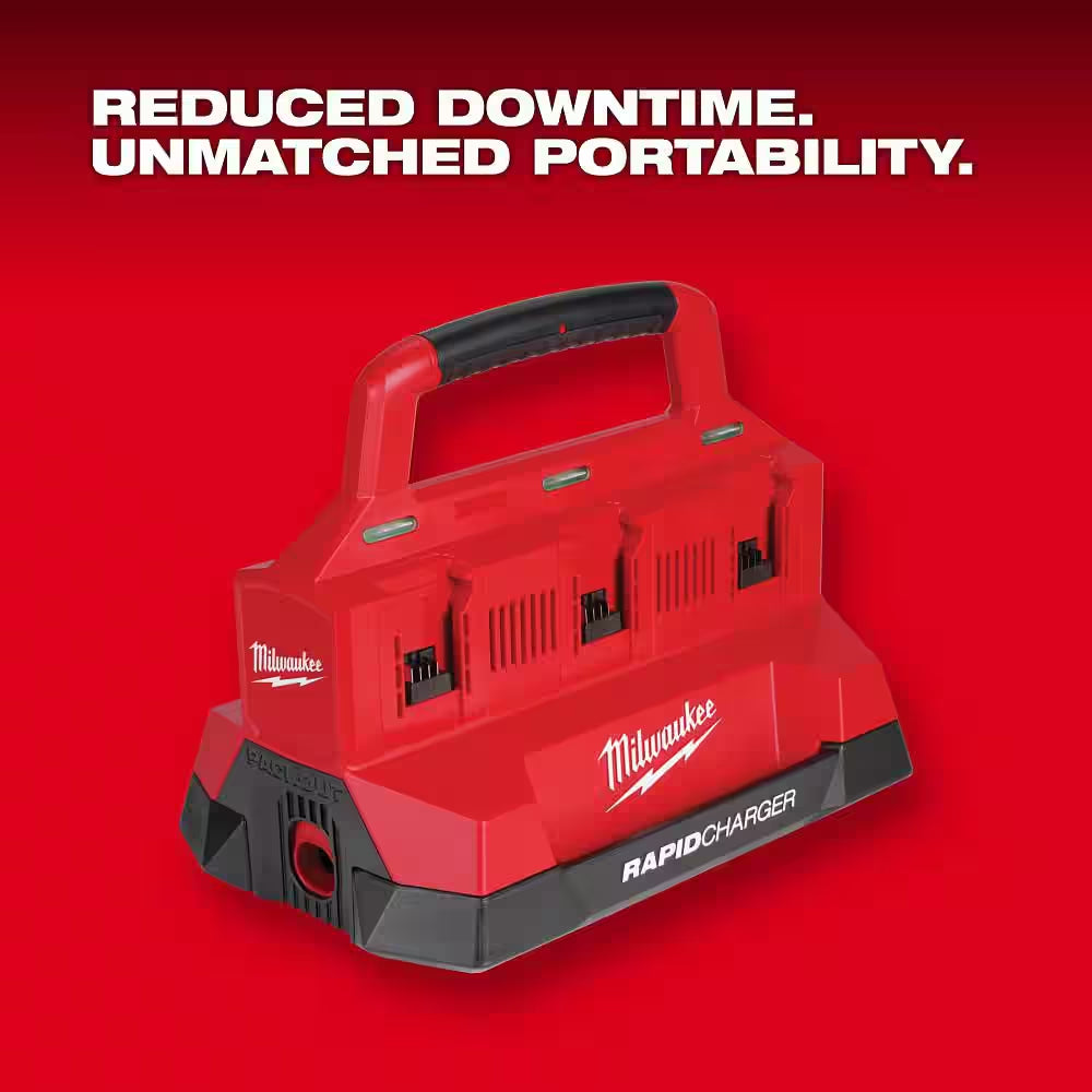 M18 18V Lithium-Ion PACKOUT 6-Port Rapid Charger W/5.0 Ah Battery