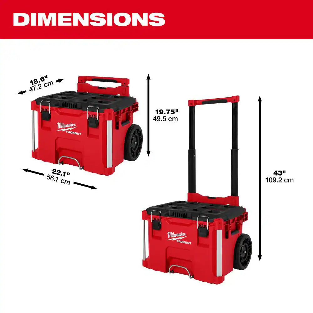 PACKOUT 22 In. Rolling Tool Box, 22 In. Large Tool Box and 22 In. Medium Tool Box Prosystem Low Profile Handle